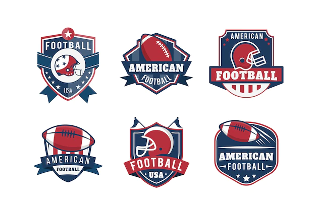 Free Vector | American football badges retro design