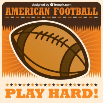 Free Vector | American football ball vector