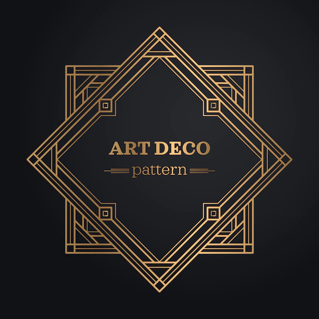 Free Vector | Art deco frame background