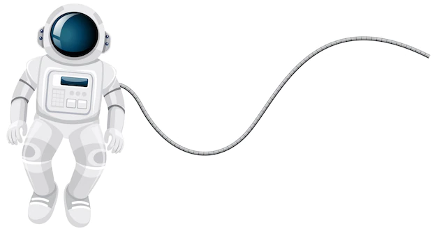 Free Vector | Astronaut cartoon on white background