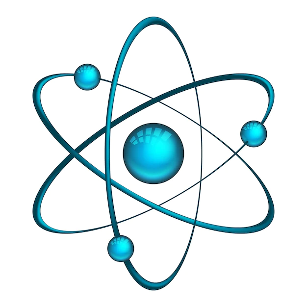 Free Vector | Atom. illustration of model with electrons and neutron isolated