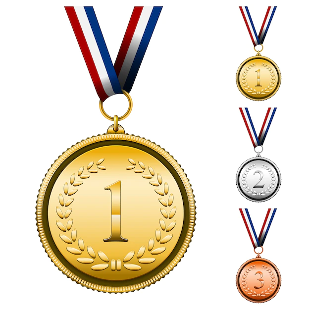Free Vector | Award medals set