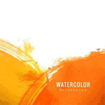 Free Vector | Background texture, yellow and orange watercolor