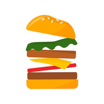 Free Vector | Big hamburger icon graphic illustration