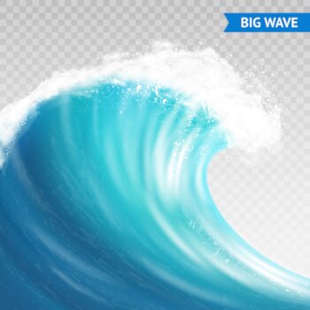 Free Vector | Big wave illustration