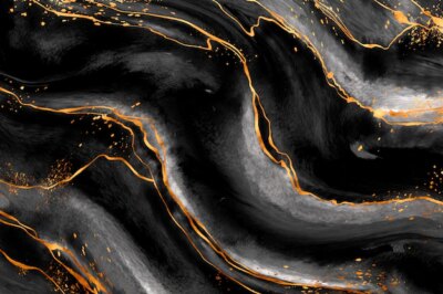 Free Vector | Black and golden marble background