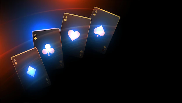 Free Vector | Black casino playing card background