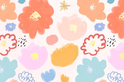 Free Vector | Blooming flower background floral illustration