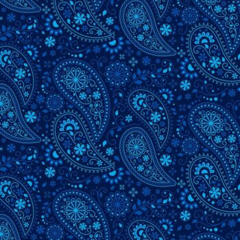 Free Vector | Blue toned paisley bandana pattern
