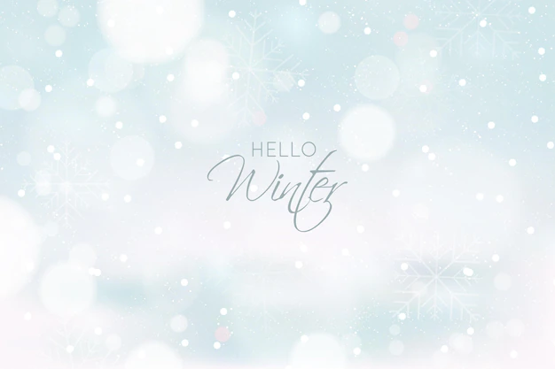 Free Vector | Blurred winter background