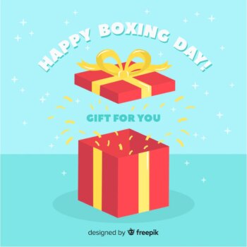 Free Vector | Boxing day sale background