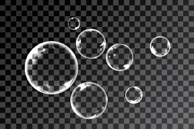 Free Vector | Bubbles in transparent background