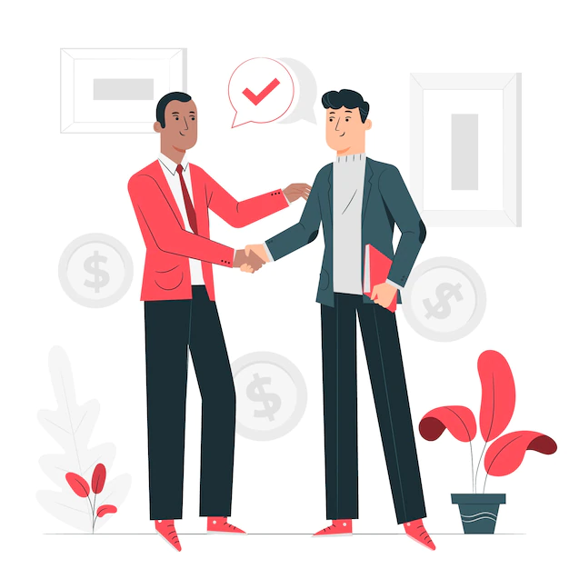Free Vector | Business deal concept illustration