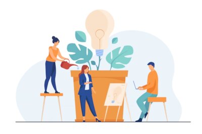 Free Vector | Business team discussing new ideas