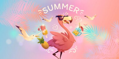 Free Vector | Cartoon summer background