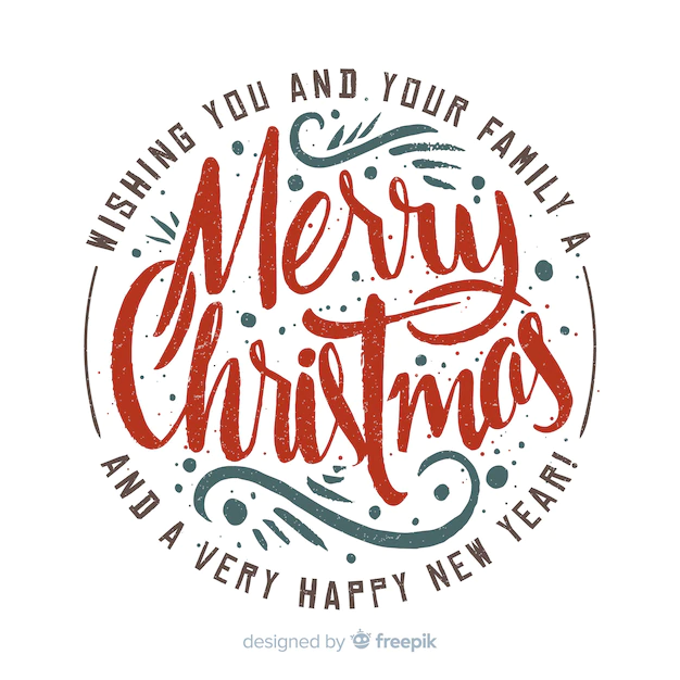 Free Vector | Christmas lettering