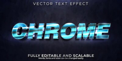 Free Vector | Chrome text effect