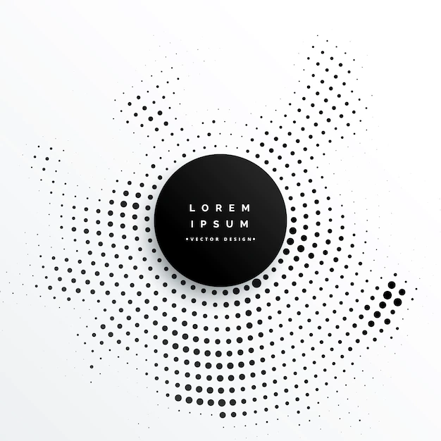Free Vector | Circular halftone dots background design