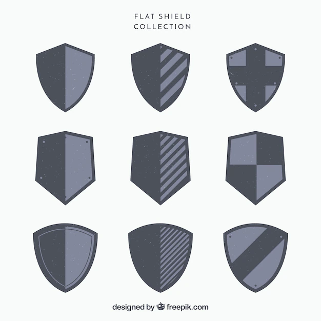 Free Vector | Collection of heraldic shields