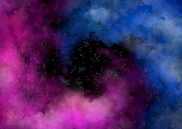 Free Vector | Colored watercolor spiral nebula galaxy background