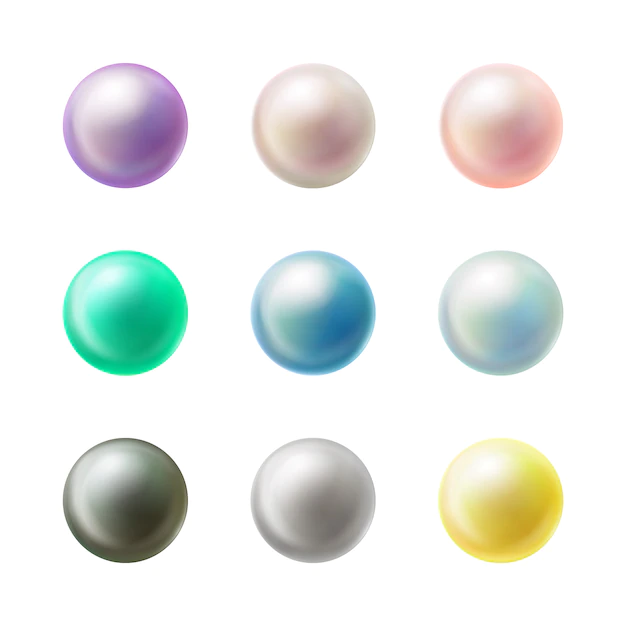 Free Vector | Colorful blank round buttons realistic