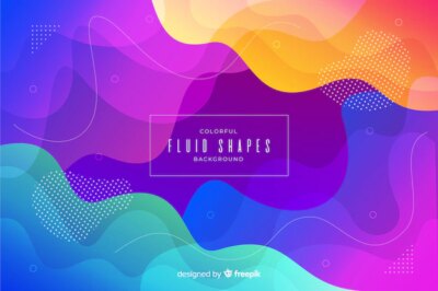 Free Vector | Colorful fluid shapes template