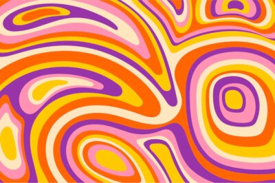 Free Vector | Colorful  psychedelic hand drawn background