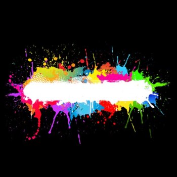 Free Vector | Colourful paint splats background