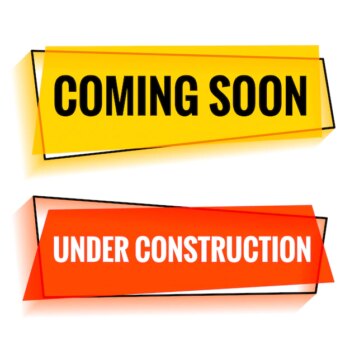 Free Vector | Coming soon and under construction two web banner