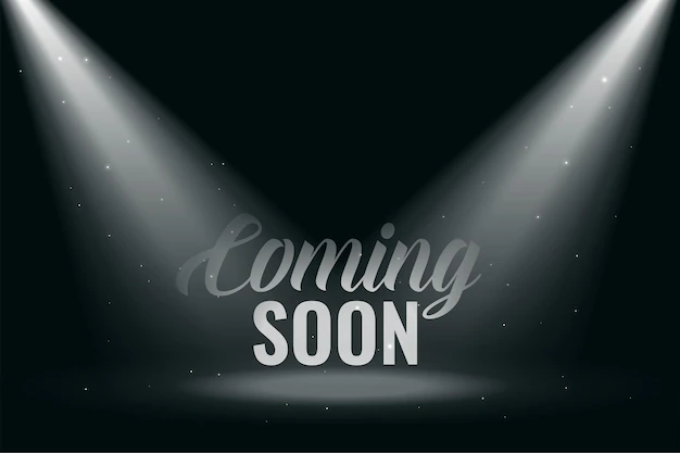 Free Vector | Coming soon background with spot light rays