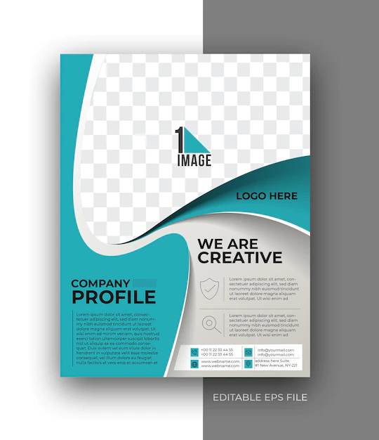 Free Vector | Corporate business a4 flyer poster brochure design template.