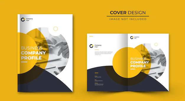 Free Vector | Corporate company profile cover page design