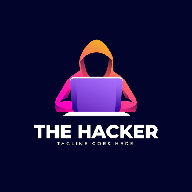 Free Vector | Creative hacker logo template