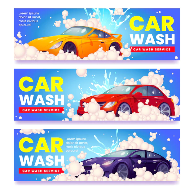 Free Vector | Creative illustrated car banners