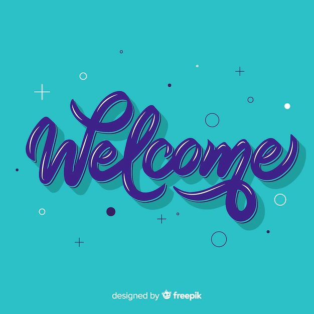 Free Vector | Creative welcome lettering concept