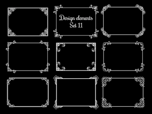 Free Vector | Decorative ornamental frames