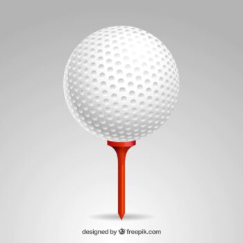 Free Vector | Detailed golf ball