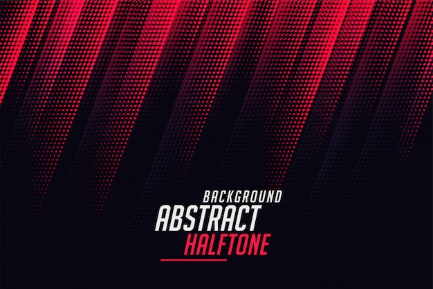 Free Vector | Diagonal abstract halftone lines in red and black color
