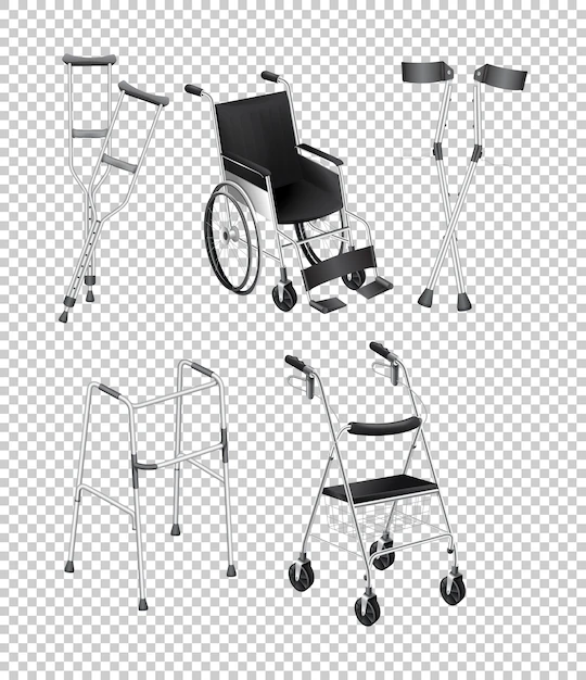 Free Vector | Different kinds of handicap equipments