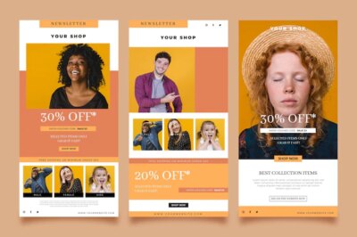 Free Vector | Ecommerce email template