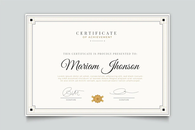 Free Vector | Elegant design certificate template