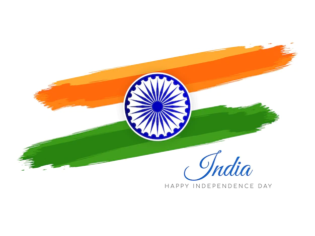 Free Vector | Elegant indian flag theme independence day background vector