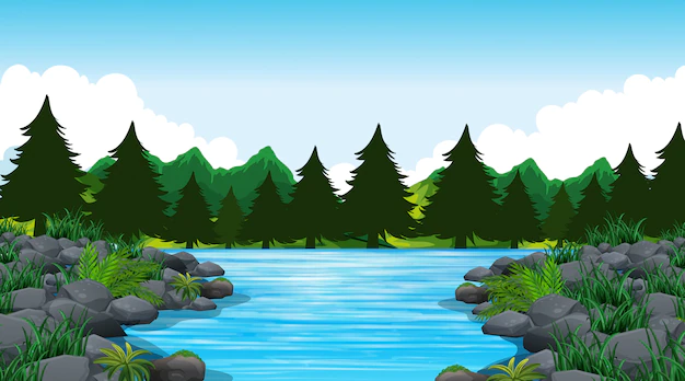 Free Vector | Empty background nature scene or background