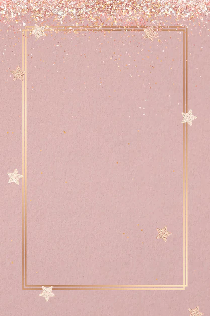 Free Vector | Festive shimmery vector frame pink star pattern