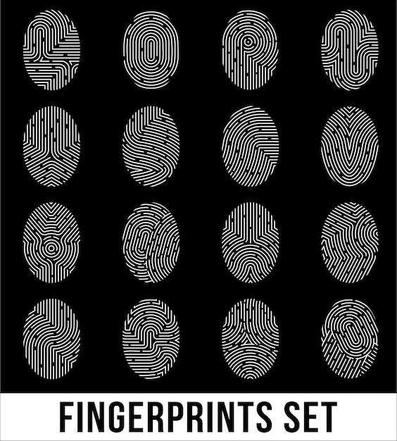 Free Vector | Fingerprints set