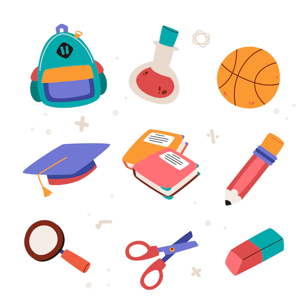 Free Vector | Flat back to school elements collection