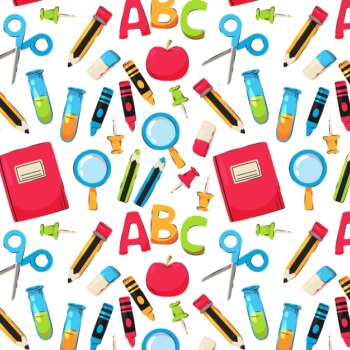 Free Vector | Flat back to school pattern design