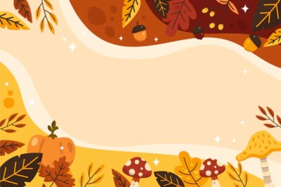 Free Vector | Flat background for autumn celebration