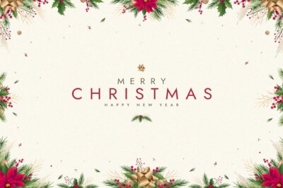 Free Vector | Flat christmas background