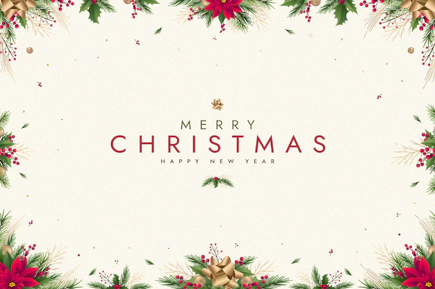 Free Vector | Flat christmas background